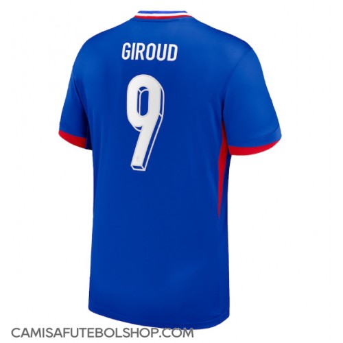 Camisa de time de futebol França Olivier Giroud #9 Replicas 1º Equipamento Europeu 2024 Manga Curta